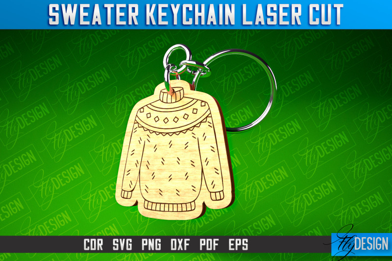 sweater-keychain-laser-cut-keychain-laser-cut-svg-design-cnc-files