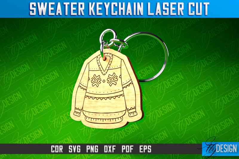 sweater-keychain-laser-cut-keychain-laser-cut-svg-design-cnc-files