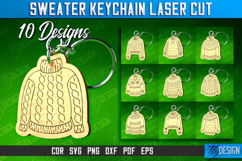 sweater-keychain-laser-cut-keychain-laser-cut-svg-design-cnc-files