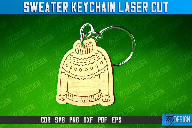 sweater-keychain-laser-cut-keychain-laser-cut-svg-design-cnc-files