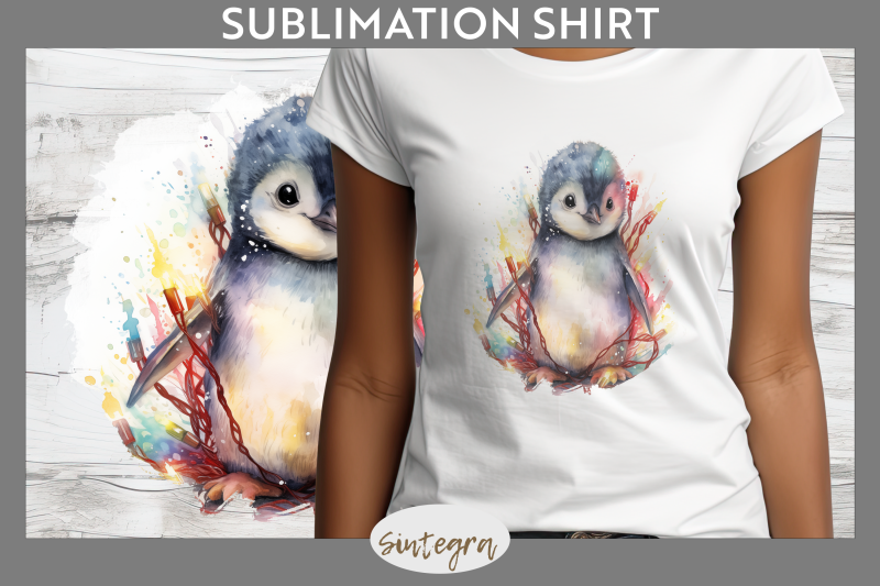 christmas-penguin-animal-entangled-t-shirt-sublimation