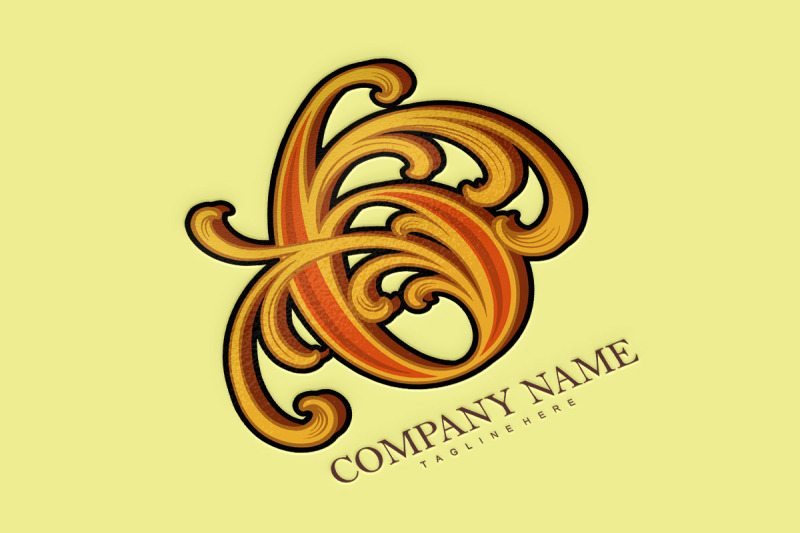 elegant-lettering-number-6-monogram-logo