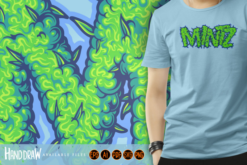 weed-lettering-artistic-mintz-cannabis-strain