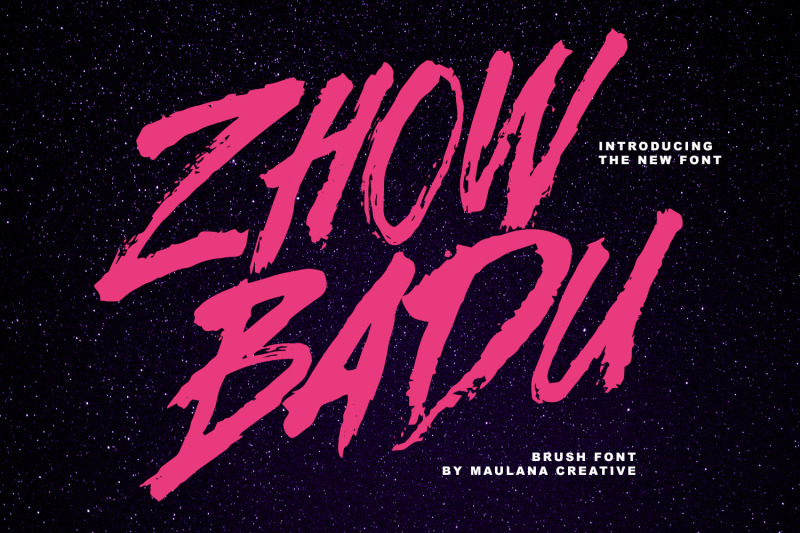 zhow-badu-handmade-brush-font