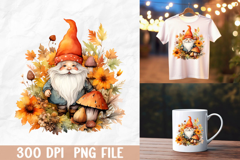 autumn-gnome-amidst-pumpkins
