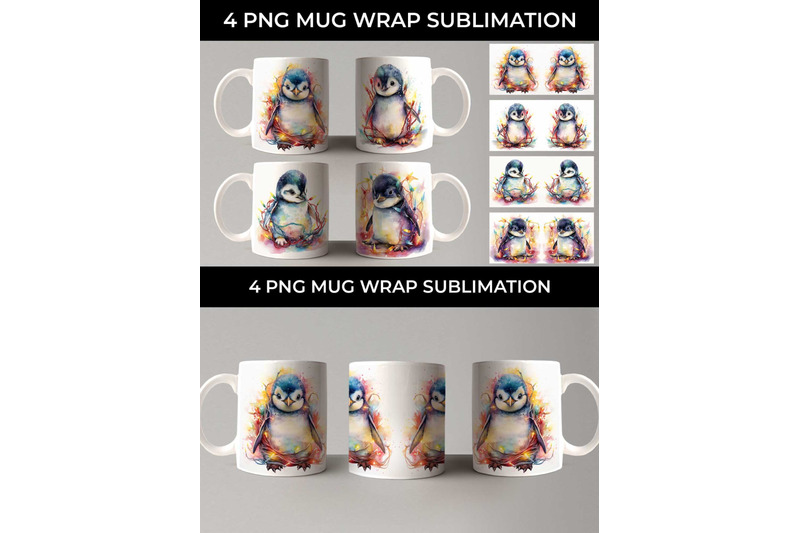 christmas-penguin-animal-png-mug-wrap-sublimation-bundle