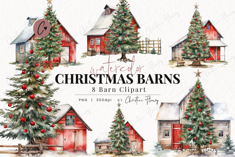 watercolor-christmas-barn-clipart