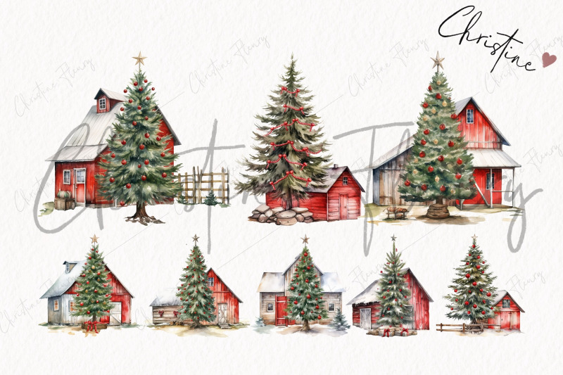 watercolor-christmas-barn-clipart