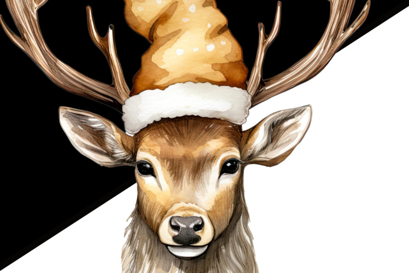 gold-christmas-deer-sublimation-design-instant-download