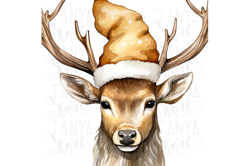 gold-christmas-deer-sublimation-design-instant-download