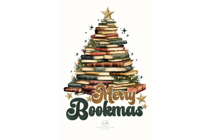 merry-bookmas-retro-style-christmas-book-art