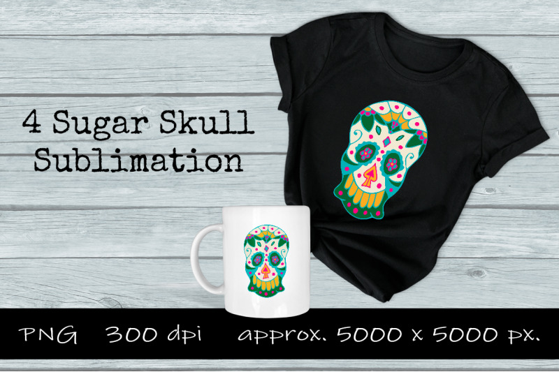 sugar-skull-sublimation-png-design