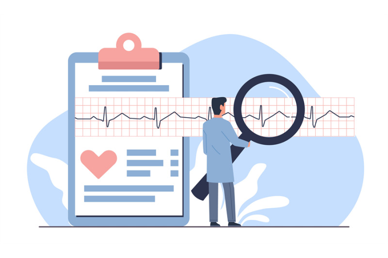 diagnosing-cardiovascular-disease-doctor-looks-at-cardiogram-through