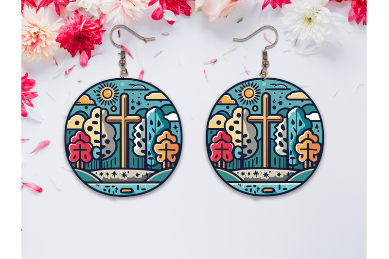 christian-round-earring-sublimation