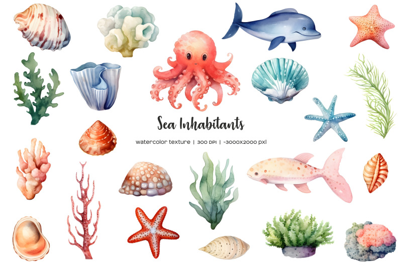 watercolor-sea-inhabitants-clipart-marine-inhabitants-clipart-22-png