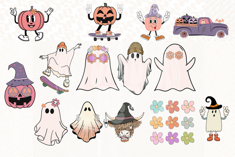 retro-groovy-halloween-clip-art-bundle