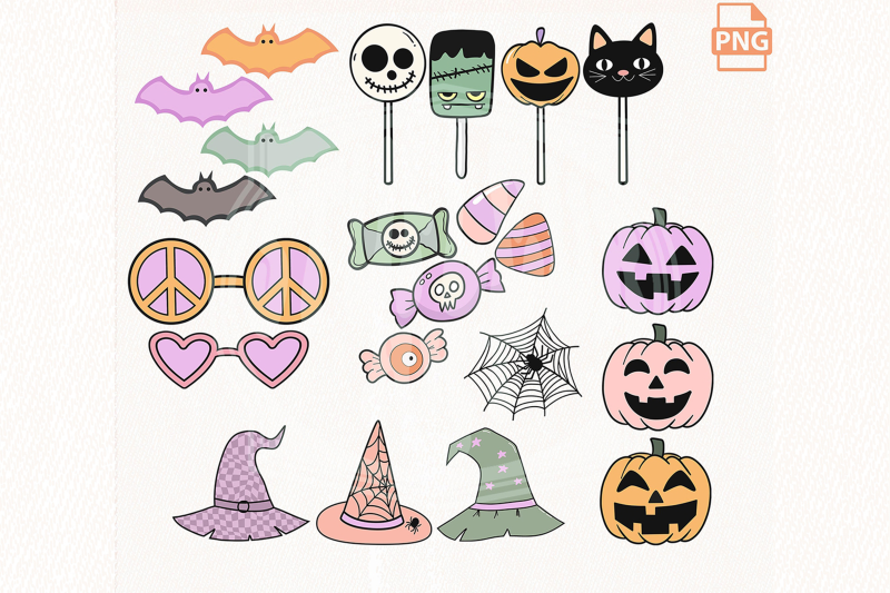 retro-groovy-halloween-clip-art-bundle