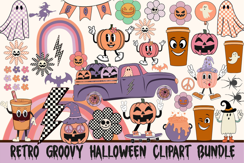 retro-halloween-clipart-bundle