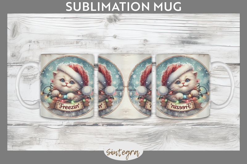 christmas-vintage-freezin-039-cat-entangled-mug-wrap-sublimation