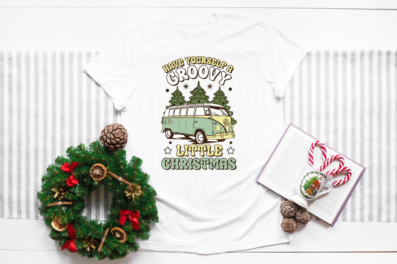 groovy-christmas-sublimation-design-png