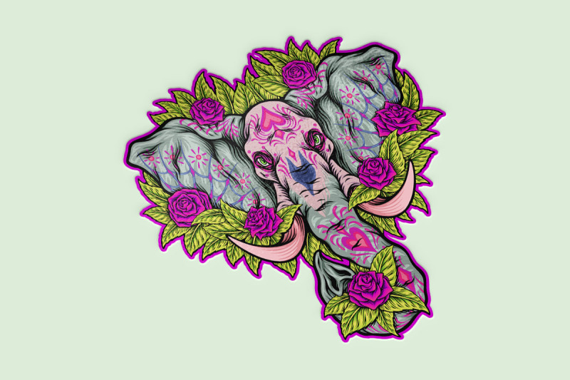 mexican-floral-elephant-ornament