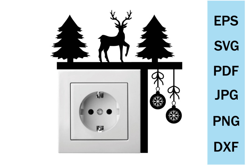 christmas-decor-on-the-corner-of-the-svg-door-file-cutting