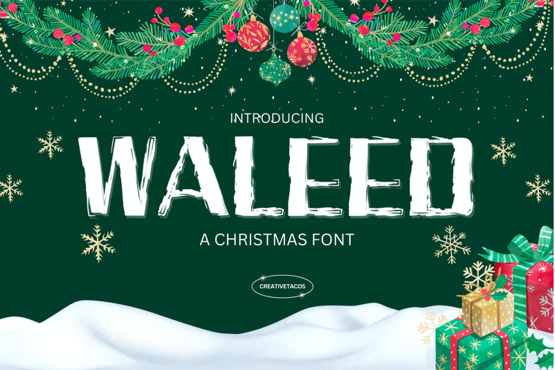 waleed-christmas-font