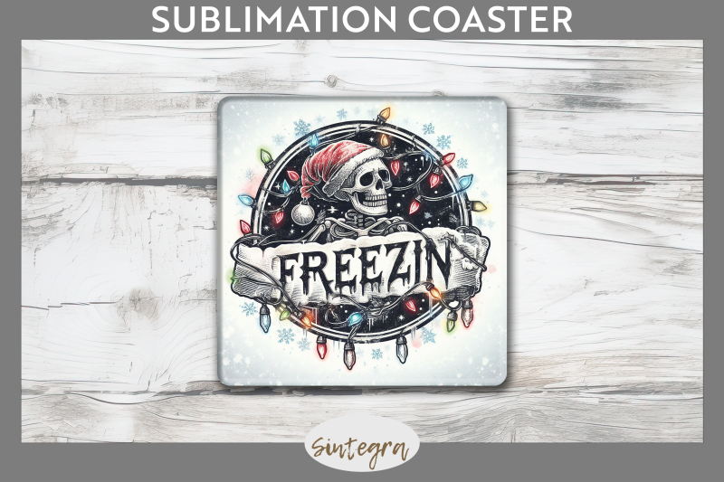 christmas-freezin-039-skeleton-entangled-square-coaster-sublimation