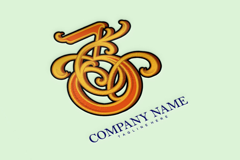 elegant-emblem-classic-number-3-monogram-logo