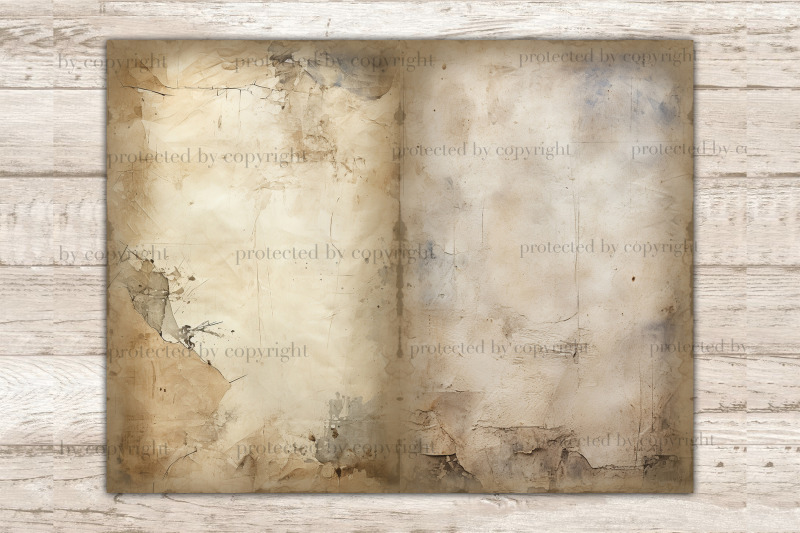 distressed-junk-journal-pages-blank-scrapbook-paper