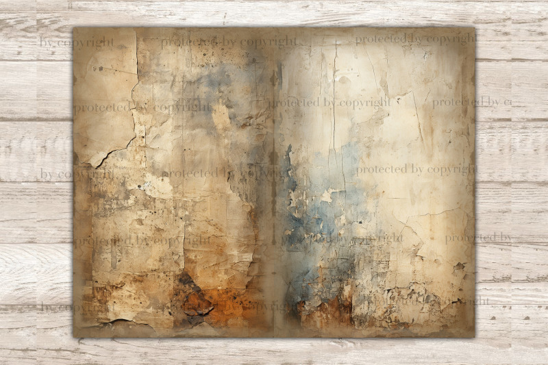 distressed-junk-journal-pages-blank-scrapbook-paper