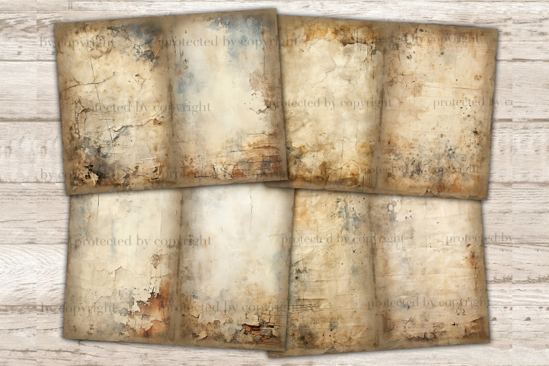 distressed-junk-journal-pages-blank-scrapbook-paper