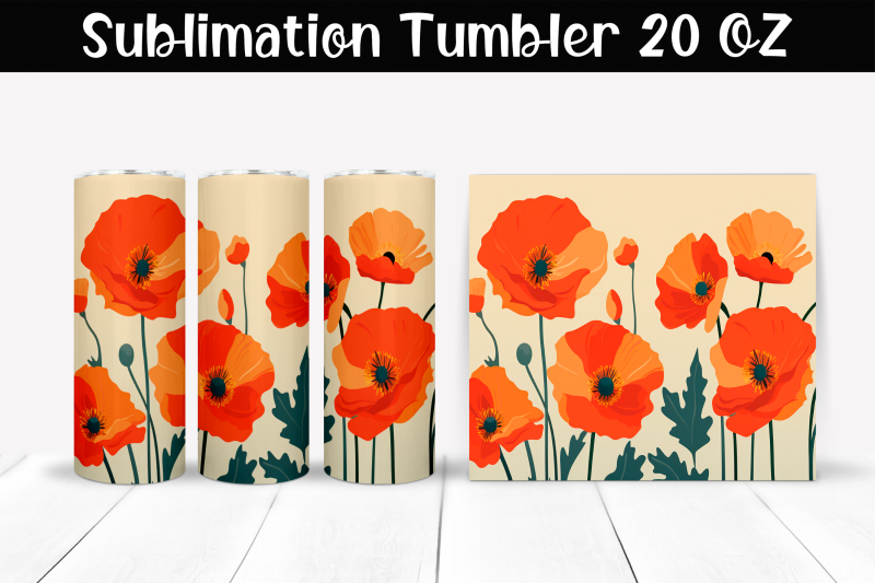 poppies-sublimation-tumbler-wrap-20-oz