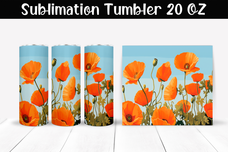 poppies-sublimation-tumbler-wrap-20-oz