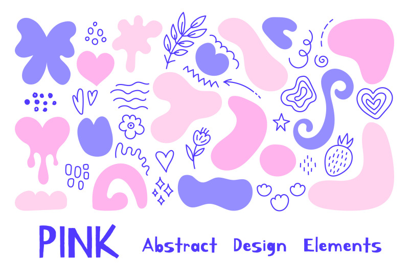 pink-abstract-design-elements
