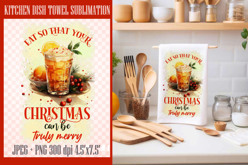 christmas-towel-design-kitchen-towel-sublimatio-png