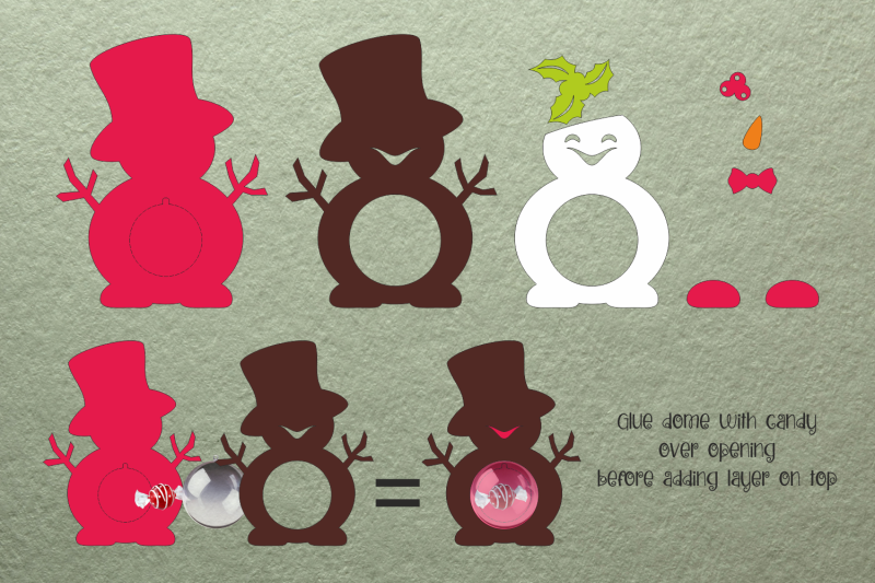 snowman-candy-dome-christmas-paper-craft-template