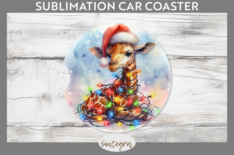 christmas-giraffe-animal-entangled-in-lights-car-coaster-sublimation