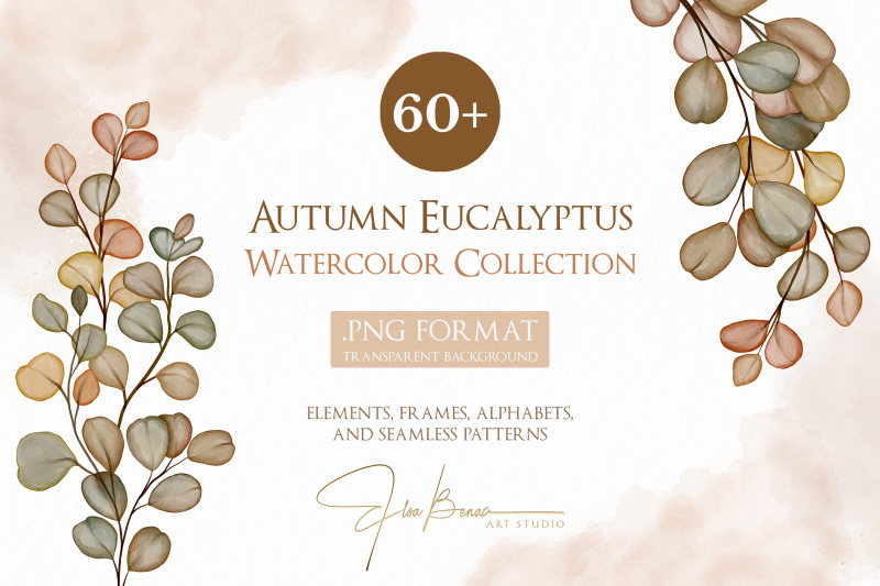 autumn-eucalyptus-watercolor-collection
