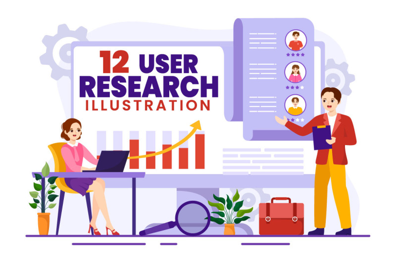 12-user-research-vector-illustration