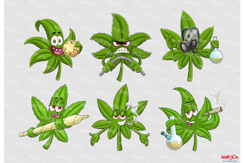 marijuana-leaf-cartoon-mascot-characters-5