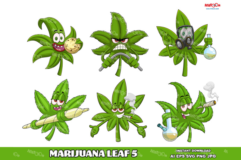 marijuana-leaf-cartoon-mascot-characters-5