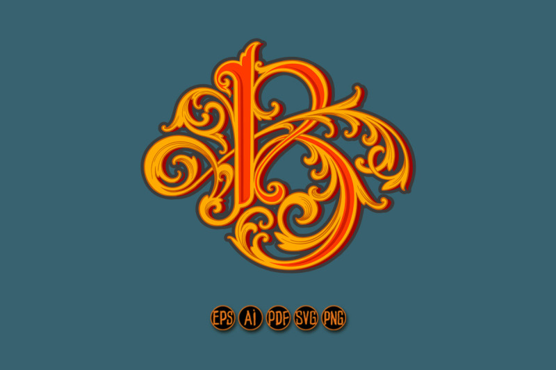 vintage-luxury-lettering-b-monogram-flourish