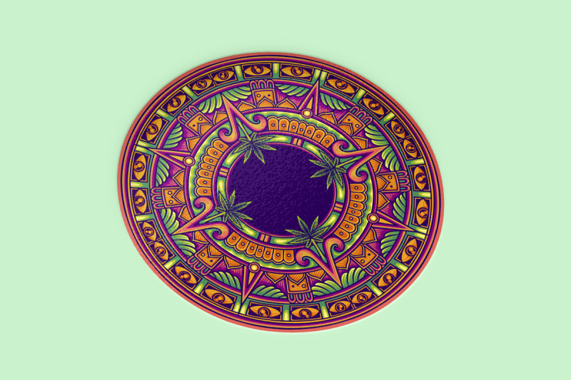 cannabis-leaf-circular-mandala-style