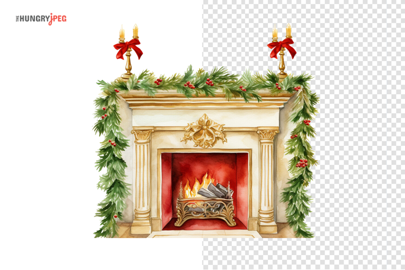 christmas-fireplace