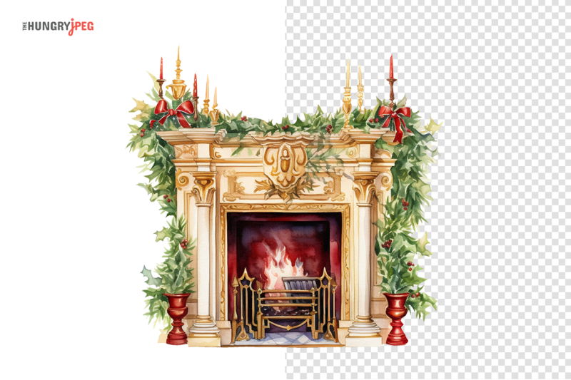 christmas-fireplace