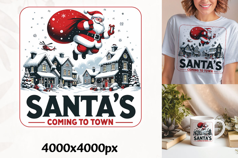 santa-039-s-festive-town-visit