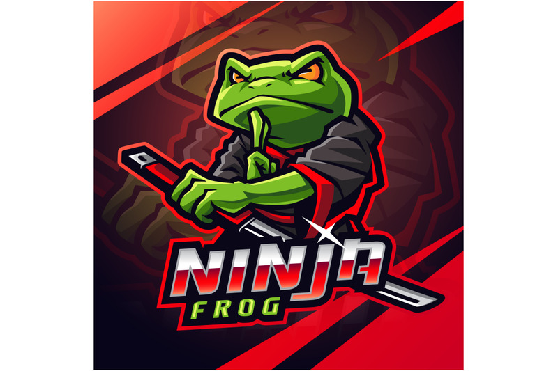 ninja-frog-esport-mascot-logo