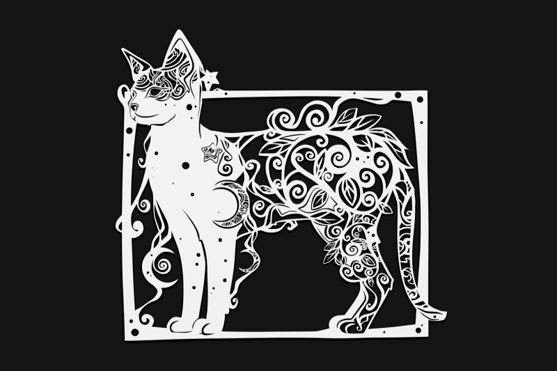 floral-cat-in-frame-drawing-25