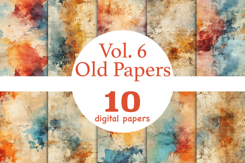 old-paper-textures-collection-antique-seamless-pattern